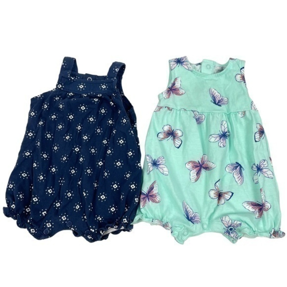 Carter’s Shorts Romper Bundle - 2 Rompers | Baby 3 Months